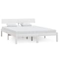 Miniatyrbillede 2 af 9: sengeramme 160x200 cm massivt fyrretræ hvid