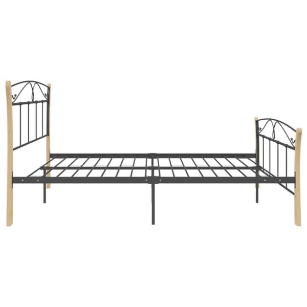 sengestel 200x200 cm metal sort