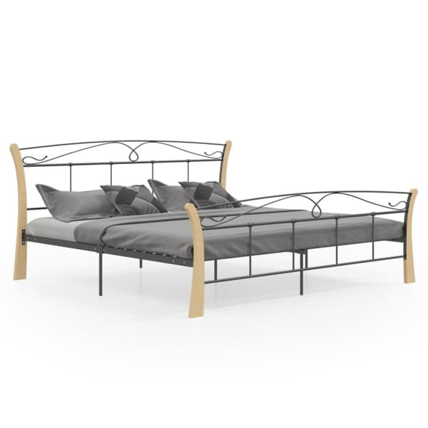 sengestel 200x200 cm metal sort