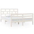 Miniatyrbillede 2 af 9: sengeramme 140x200 cm massivt fyrretræ hvid