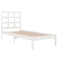 Miniatyrbillede 4 af 6: sengeramme 90x200 cm massivt træ hvid