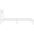 Miniatyrbillede 6 af 9: sengeramme med sengegavl 90x200 cm metal hvid