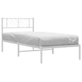 Miniatyrbillede 3 af 9: sengeramme med sengegavl 90x190 cm metal hvid