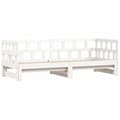 Miniatyrbillede 5 af 10: daybed med udtræk 80x200 cm massivt fyrretræ hvid