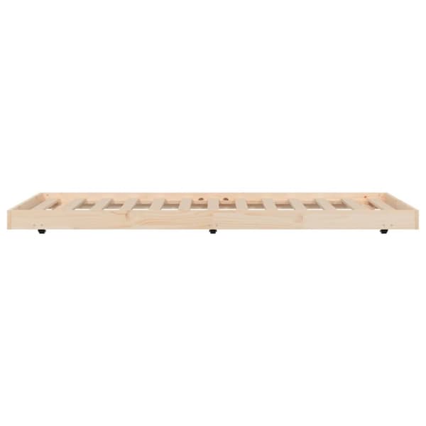 Sängram utan madrass 90x190 cm massiv furu
