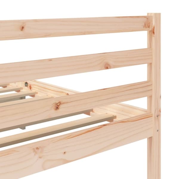 sengeramme 200x200 cm massivt fyrretræ