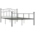 Miniatyrbillede 2 af 6: sengestel 120x200 cm metal grå