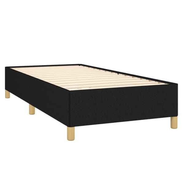 kontinentalseng med madras 100x200 cm stof sort