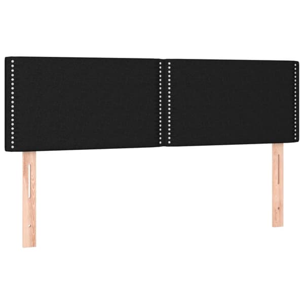 kontinentalseng med madras 140x200 cm stof sort