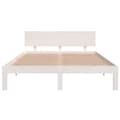 Miniatyrbillede 4 af 8: sengeramme 140x200 cm massivt fyrretræ hvid