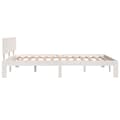 Miniatyrbillede 5 af 8: sengeramme 140x200 cm massivt fyrretræ hvid