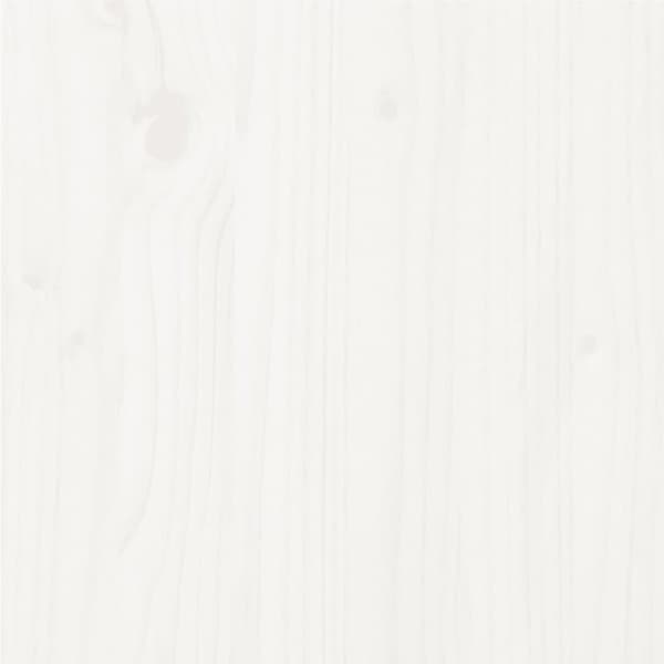 sengeramme 140x200 cm massivt fyrretræ hvid