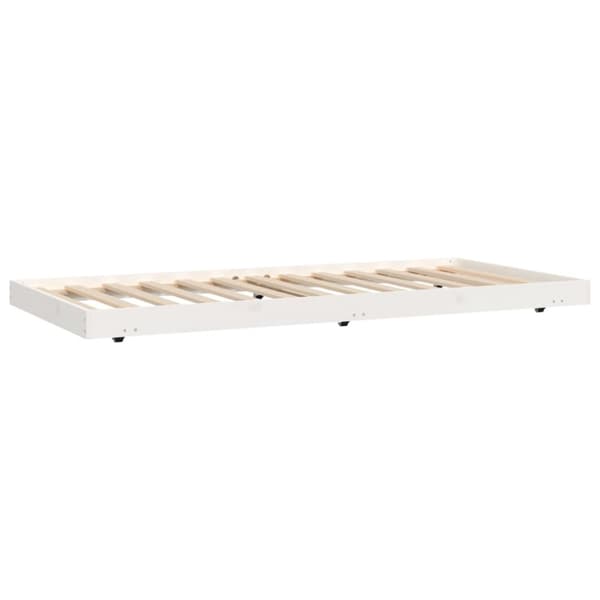 Sängynrunko ilman patjaa päädyllä 75x190 cm täysi mänty