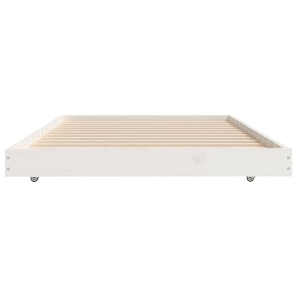 Sängynrunko ilman patjaa päädyllä 75x190 cm täysi mänty