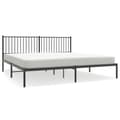 Miniatyrbillede 2 af 9: sengeramme med sengegavl 193x203 cm metal sort