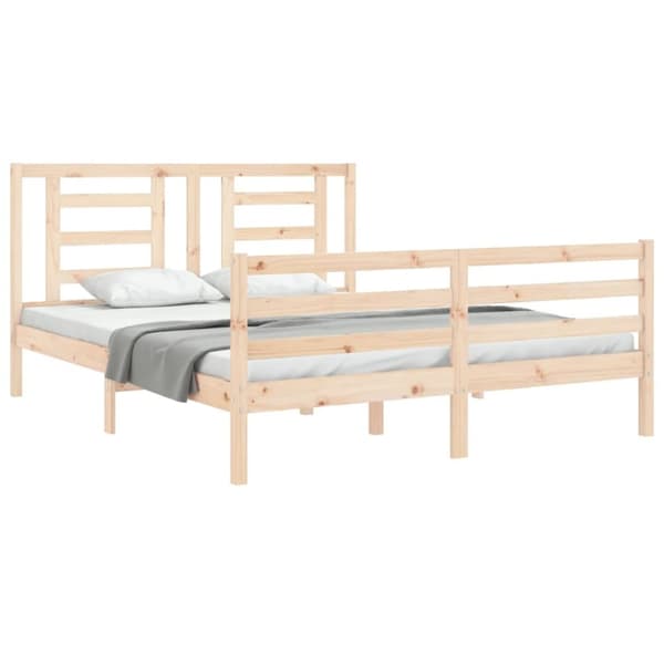 Sängynrunko päädyllä King Size täysi puu