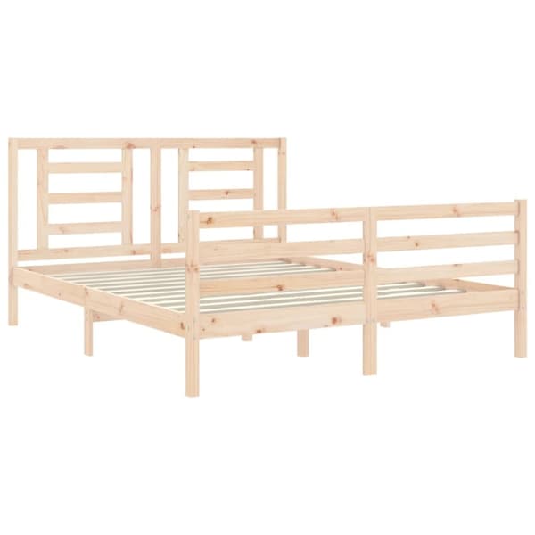 Sängynrunko päädyllä King Size täysi puu