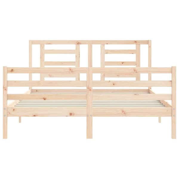 Sängynrunko päädyllä King Size täysi puu
