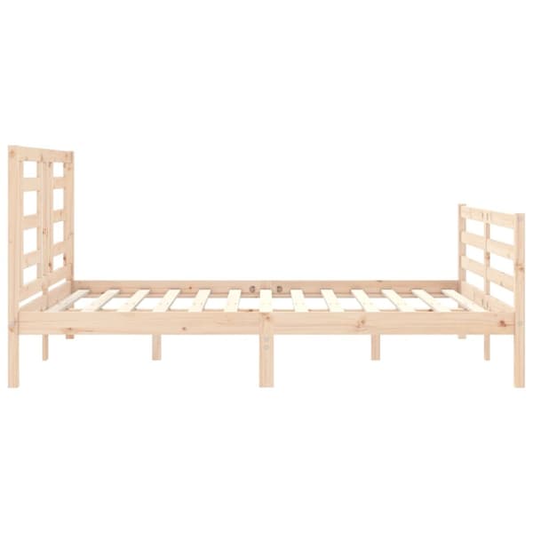 Sängynrunko päädyllä King Size täysi puu