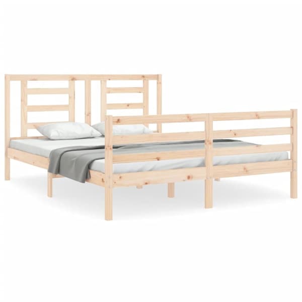 Sängynrunko päädyllä King Size täysi puu