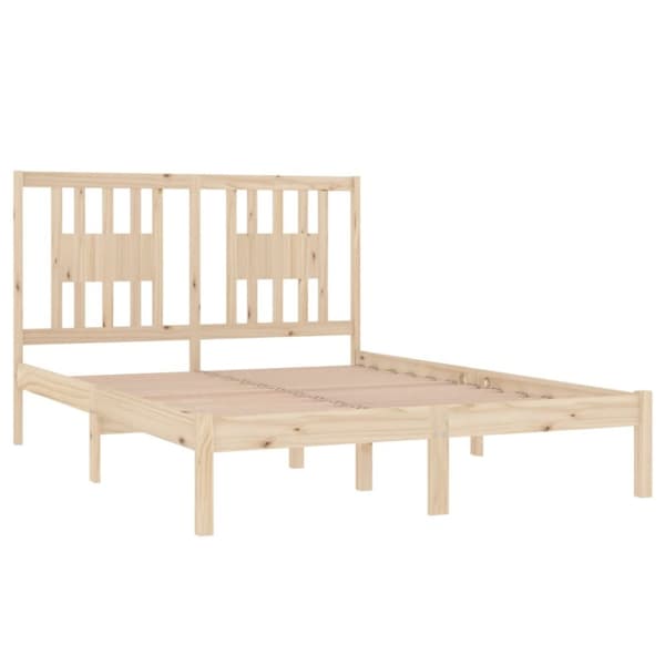 sengeramme 135x190 cm massivt træ