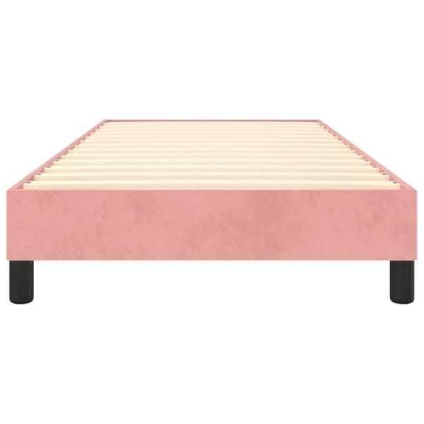 sengeramme 90x200 cm fløjl pink