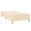 Miniatyrbillede 4 af 10: kontinentalseng 100x200 cm stof cremefarvet