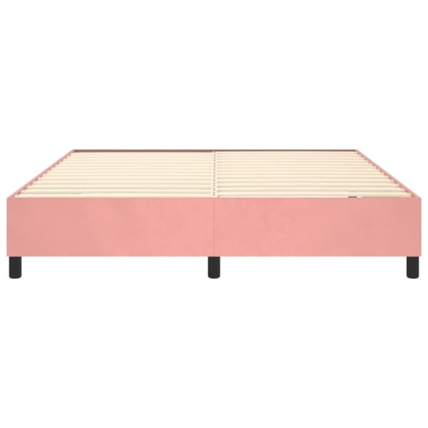 sengeramme 180x200 cm fløjl pink