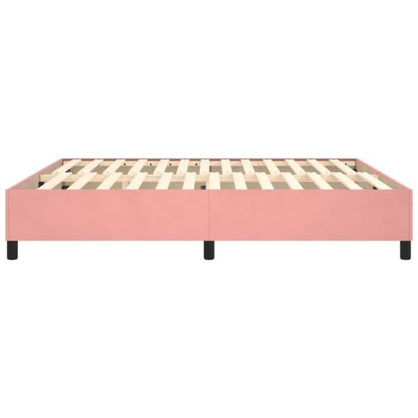 sengeramme 180x200 cm fløjl pink