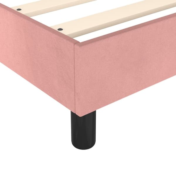 sengeramme 180x200 cm fløjl pink