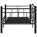Miniatyrbild 5 av 10: Ram till dagbädd svart metall 90x200 cm
