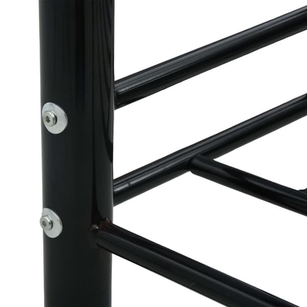 Ram till dagbädd svart metall 90x200 cm