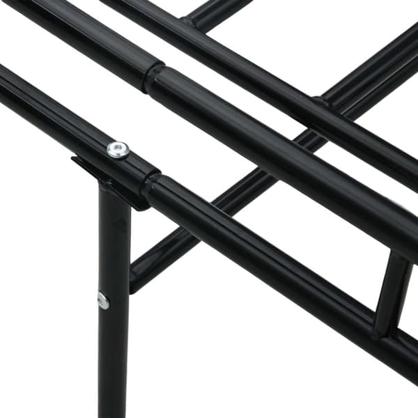 Ram till dagbädd svart metall 90x200 cm