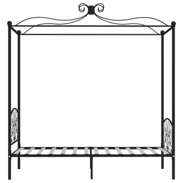 sengestel til himmelseng 100 x 200 cm metal sort