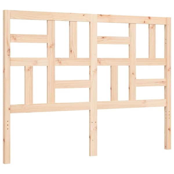 sengeramme med sengegavl 120x200 cm massivt træ hvid