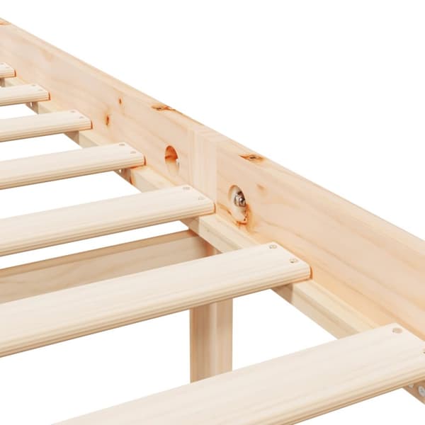 seniorseng med sengegavl 100x200 cm massivt træ