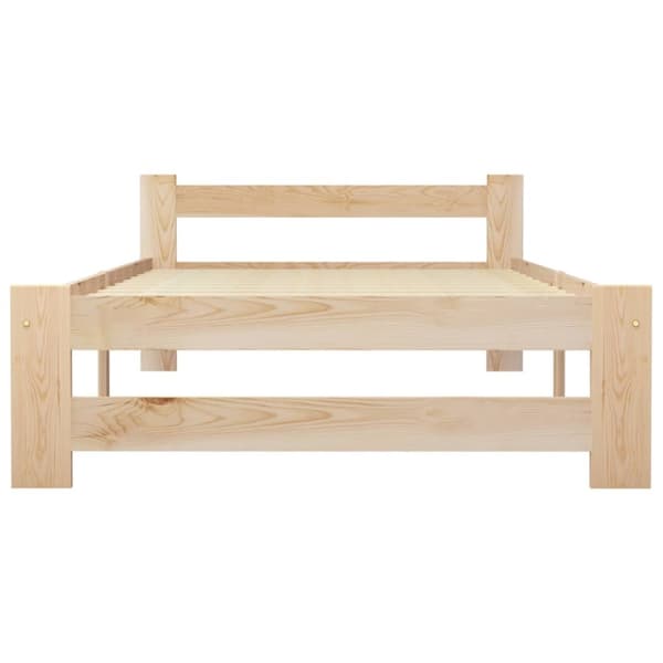 sengestel 90x200 cm massivt fyrretræ