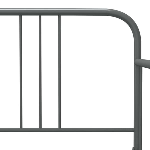 sengestel til udtræksseng 90x200 cm metal grå