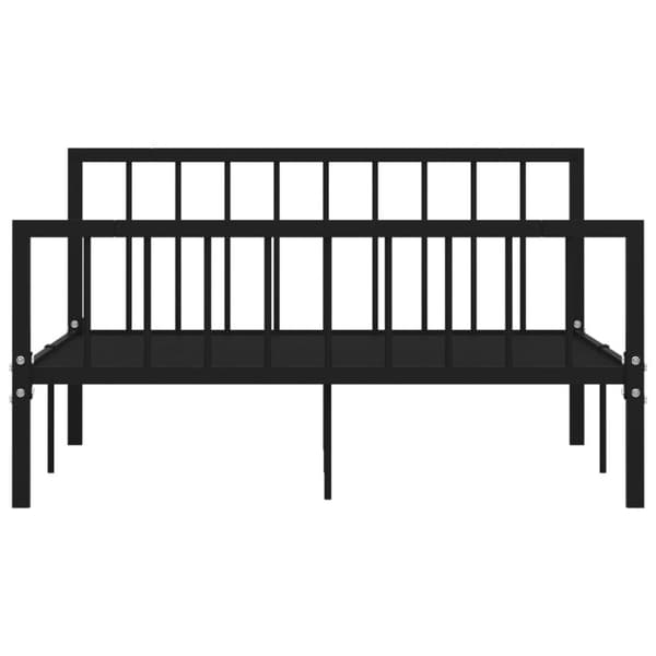 sengestel 140x200 cm metal sort