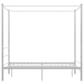 Miniatyrbild 3 av 6: Himmelsäng vit metall 120x200 cm