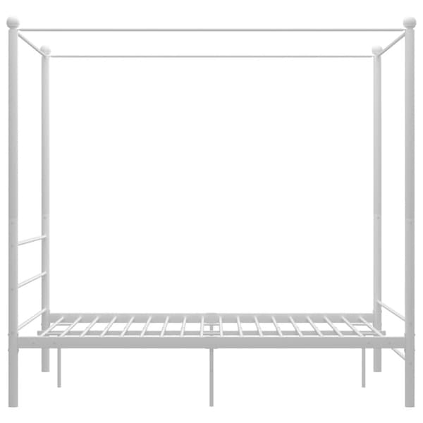 Himmelsäng vit metall 120x200 cm