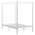 Miniatyrbild 2 av 6: Himmelsäng vit metall 120x200 cm