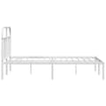 Miniatyrbillede 7 af 10: sengeramme med sengegavl 140x190 cm metal hvid