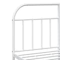 Miniatyrbillede 9 af 10: sengeramme med sengegavl 140x190 cm metal hvid