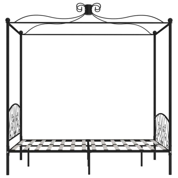 Katossänky runko, musta, metalli, 120 x 200 cm