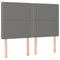 Miniatyrbillede 6 af 7: kontinentalseng med madras 140x190 cm stof mørkegrå