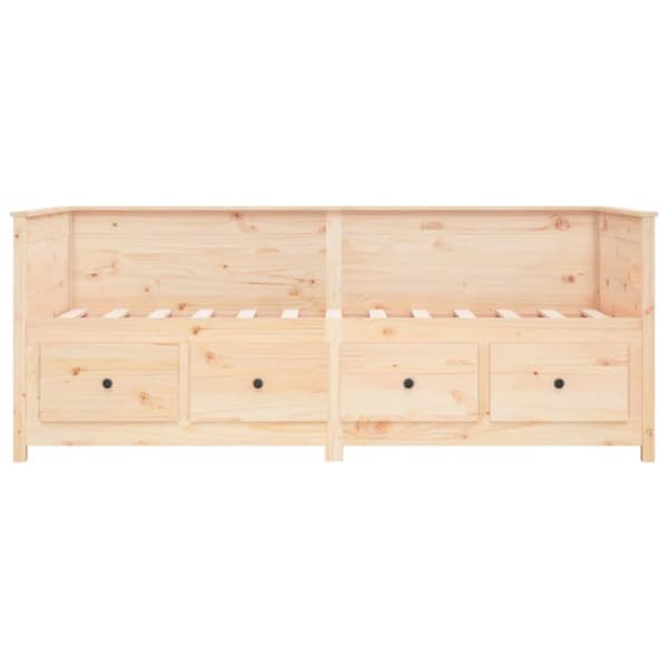 Dagbädd utan madrass 90x190 cm massiv furu