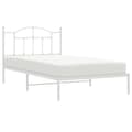 Miniatyrbillede 3 af 9: sengeramme med sengegavl 107x203 cm metal hvid