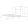 Miniatyrbillede 7 af 9: sengeramme med sengegavl 107x203 cm metal hvid