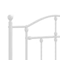 Miniatyrbillede 8 af 9: sengeramme med sengegavl 107x203 cm metal hvid